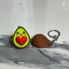 Schattige avocado stel sleutelhanger, magnetische avocado sleutelhangers, leuk cadeau voor vriend of vriendin, creatieve accessoires