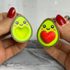 Schattige avocado stel sleutelhanger, magnetische avocado sleutelhangers, leuk cadeau voor vriend of vriendin, creatieve accessoires